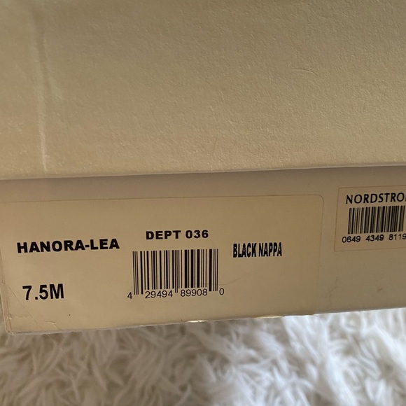 HALOGEN Black Leather Heels from Nordstrom with box size 7.5 - Picture 7 of 11